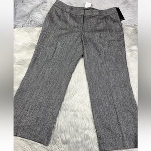 Semantiks Herringbone Twill Dress Pants Black Ivory Size 18W